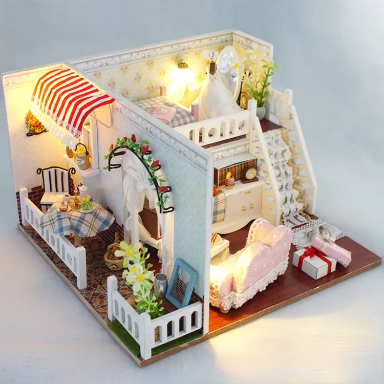 DIY Mini House Building Model Toy Children Gift