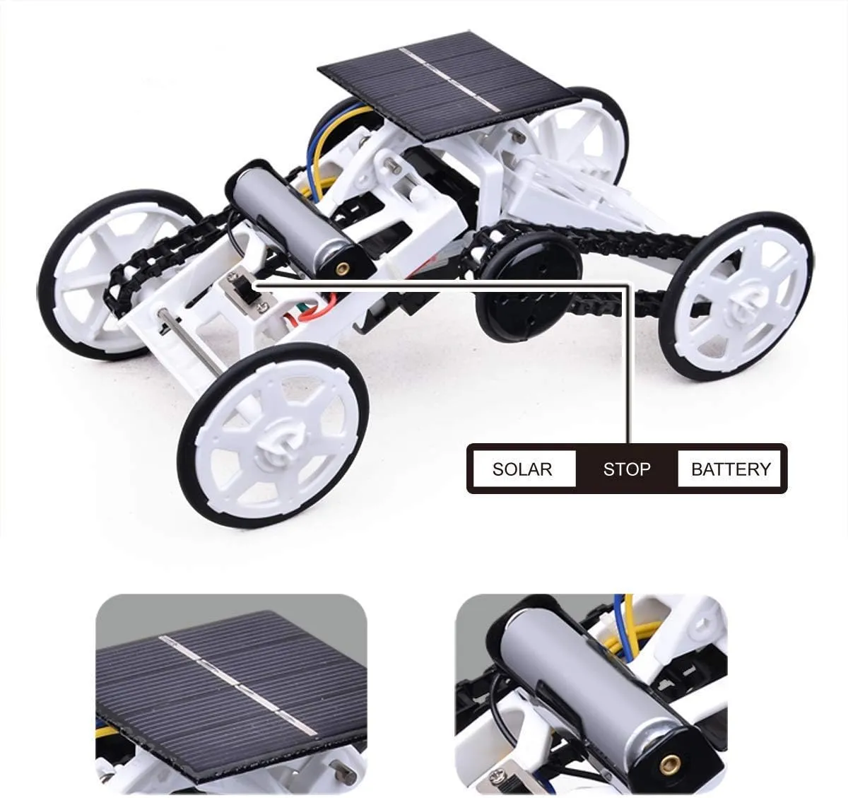 DIY Solar Climber Assembly Kit Circuit Building Off-Road Car - 008