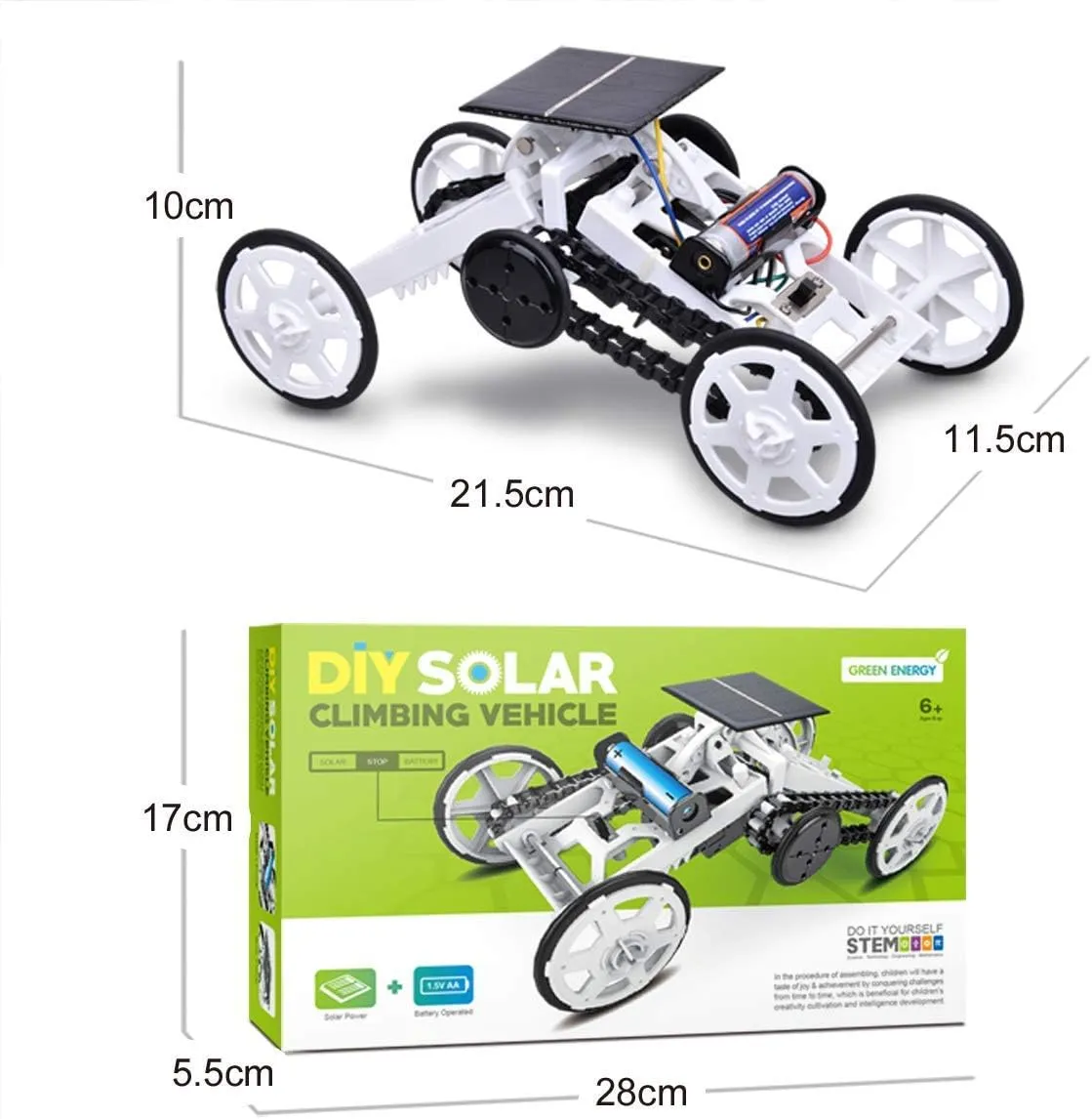 DIY Solar Climber Assembly Kit Circuit Building Off-Road Car - 008