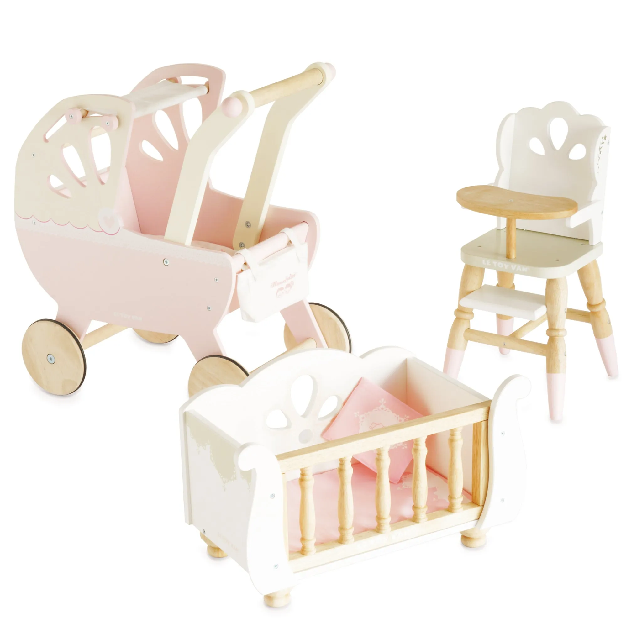 Dolls Wooden High Chair