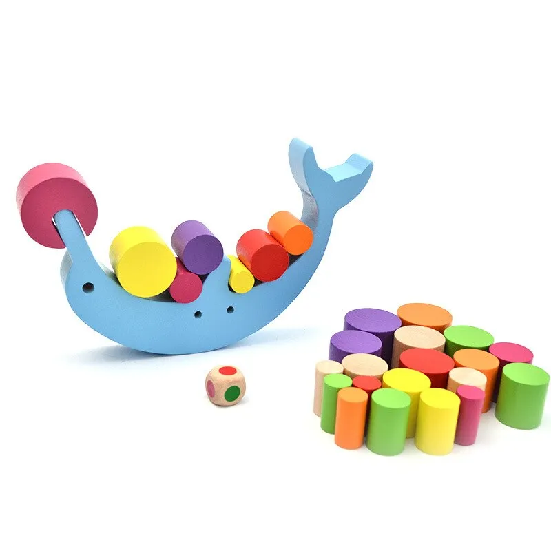 Dolphin balance building block toy