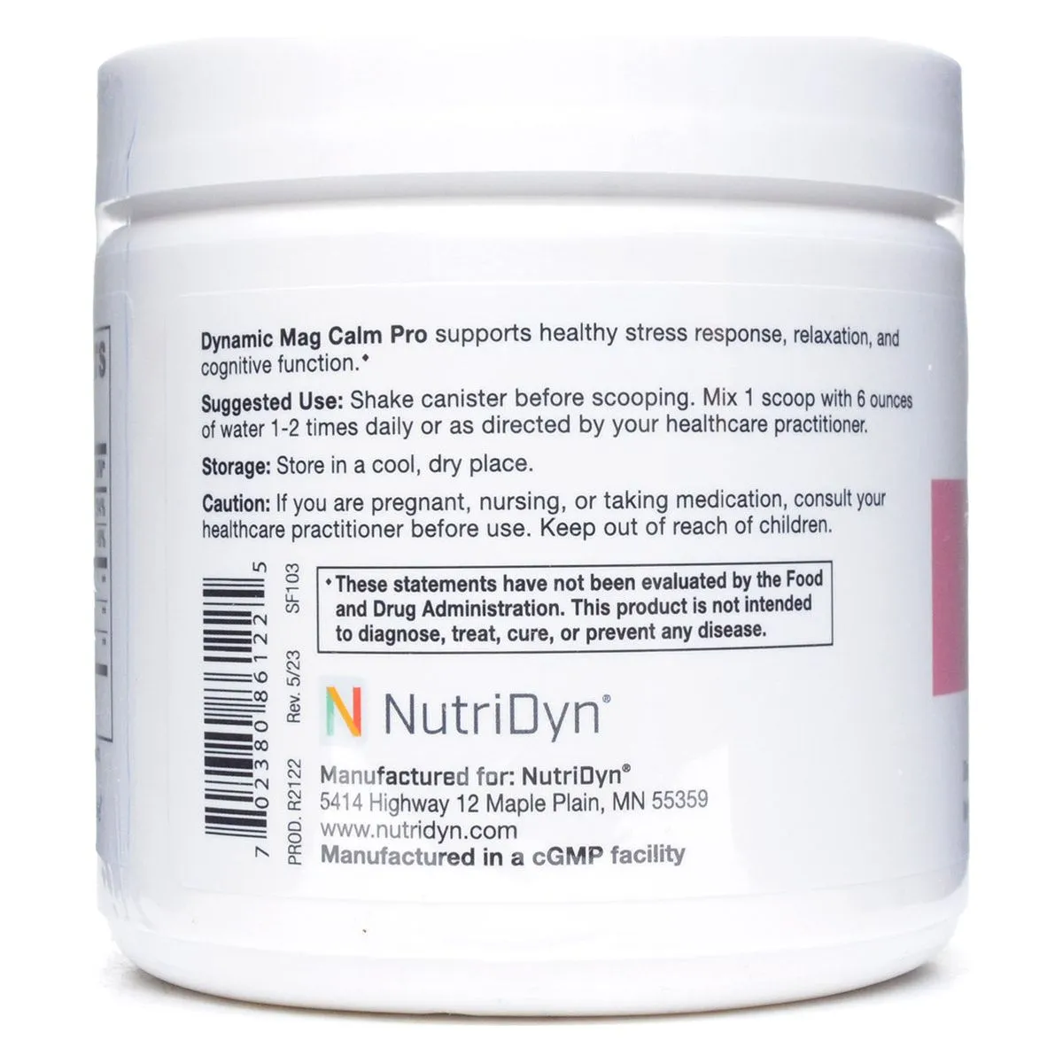 Dynamic Mag Calm Pro 247.8 g by Nutri-Dyn