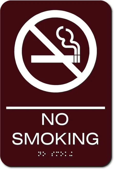 Eaglestone - No Smoking Sign, 6x9"