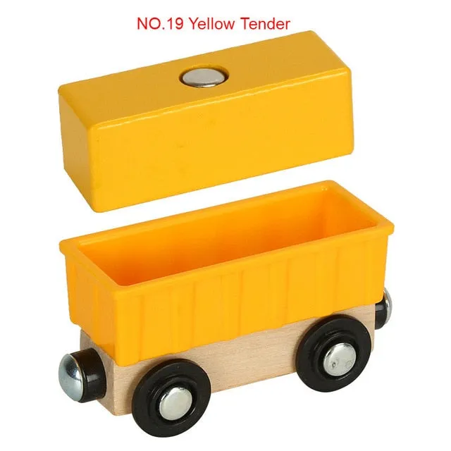 EDWONE Wood Magnetic Train Plane Wood Railway Track Car Truck Accessories Toy For Kids Fit Wood thoma s Biro Tracks Gifts