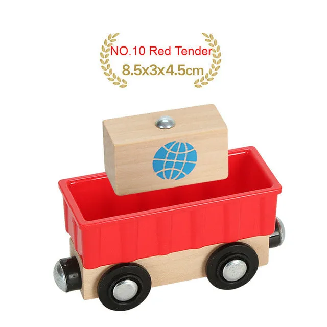 EDWONE Wood Magnetic Train Plane Wood Railway Track Car Truck Accessories Toy For Kids Fit Wood thoma s Biro Tracks Gifts