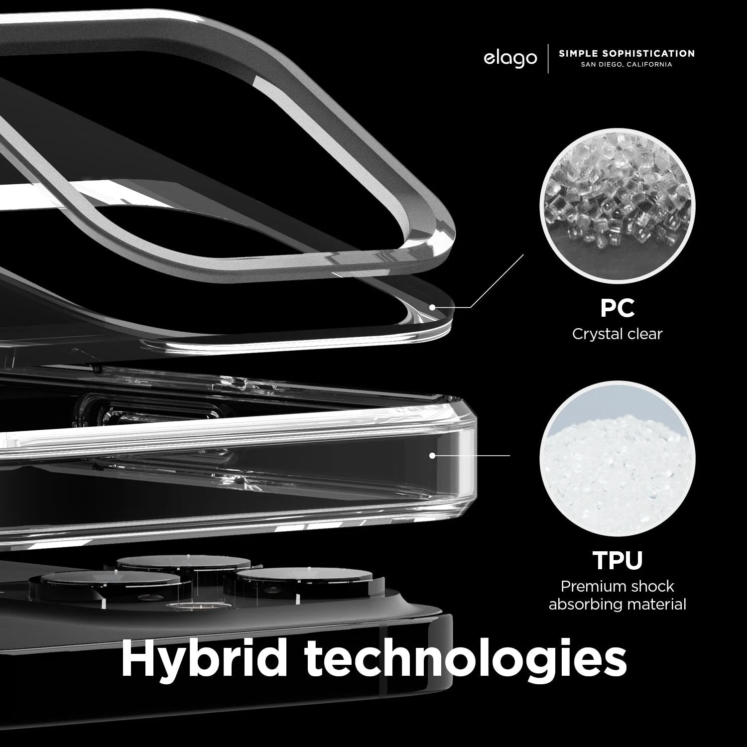 Elago Hybrid Clear iPhone Case 13 Series