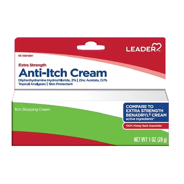 Extra Strength Anti-Itch Cream 0.5 oz (28 g) by Leader