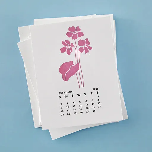 February Violet Press Plates from the Florals Through the Year Collection