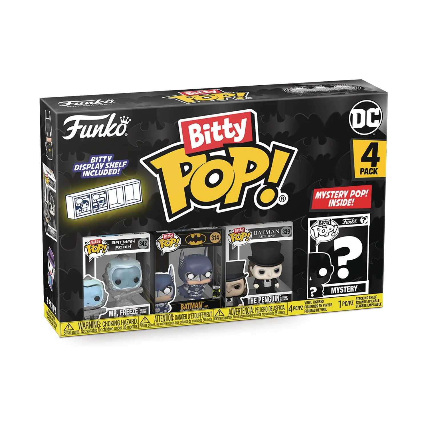 Funko Bitty Pop! Batman (Mr. Freeze) 4-Pack Vinyl Figures (81129) LOW STOCK