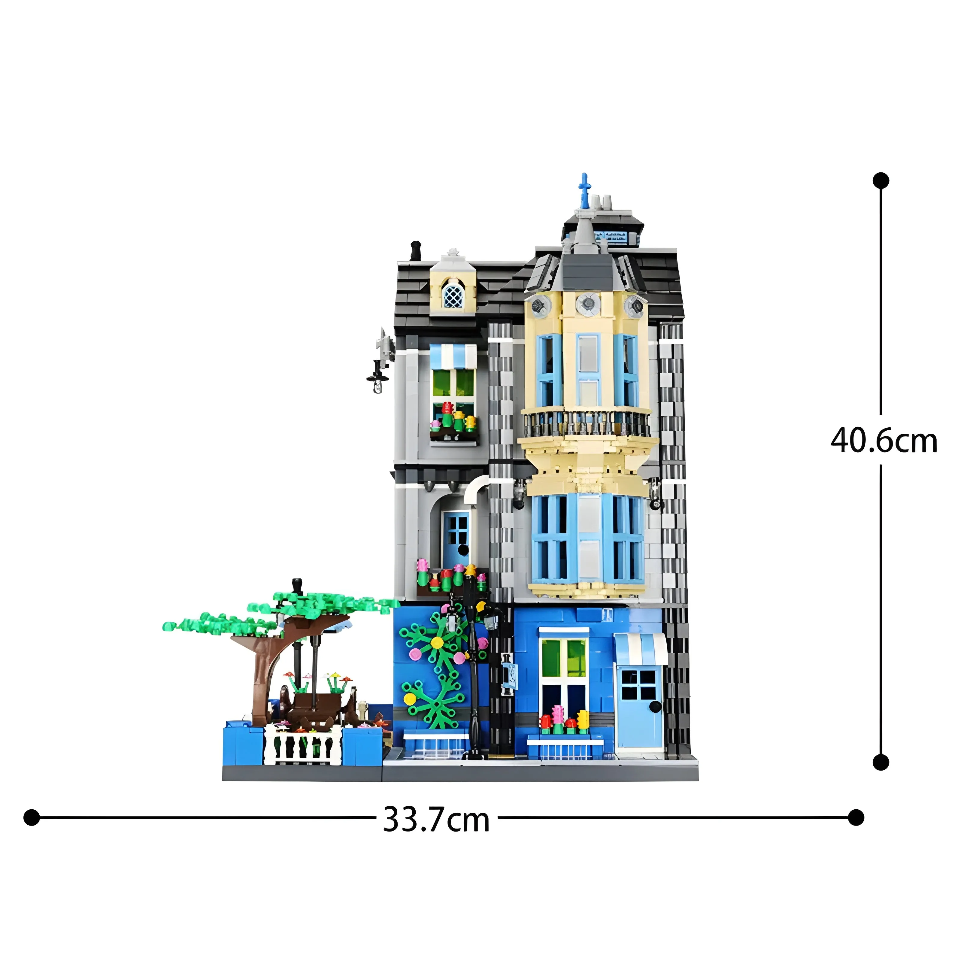 Garden Coffee Shop Modular City Building Blocks Set | General Jim's Toys