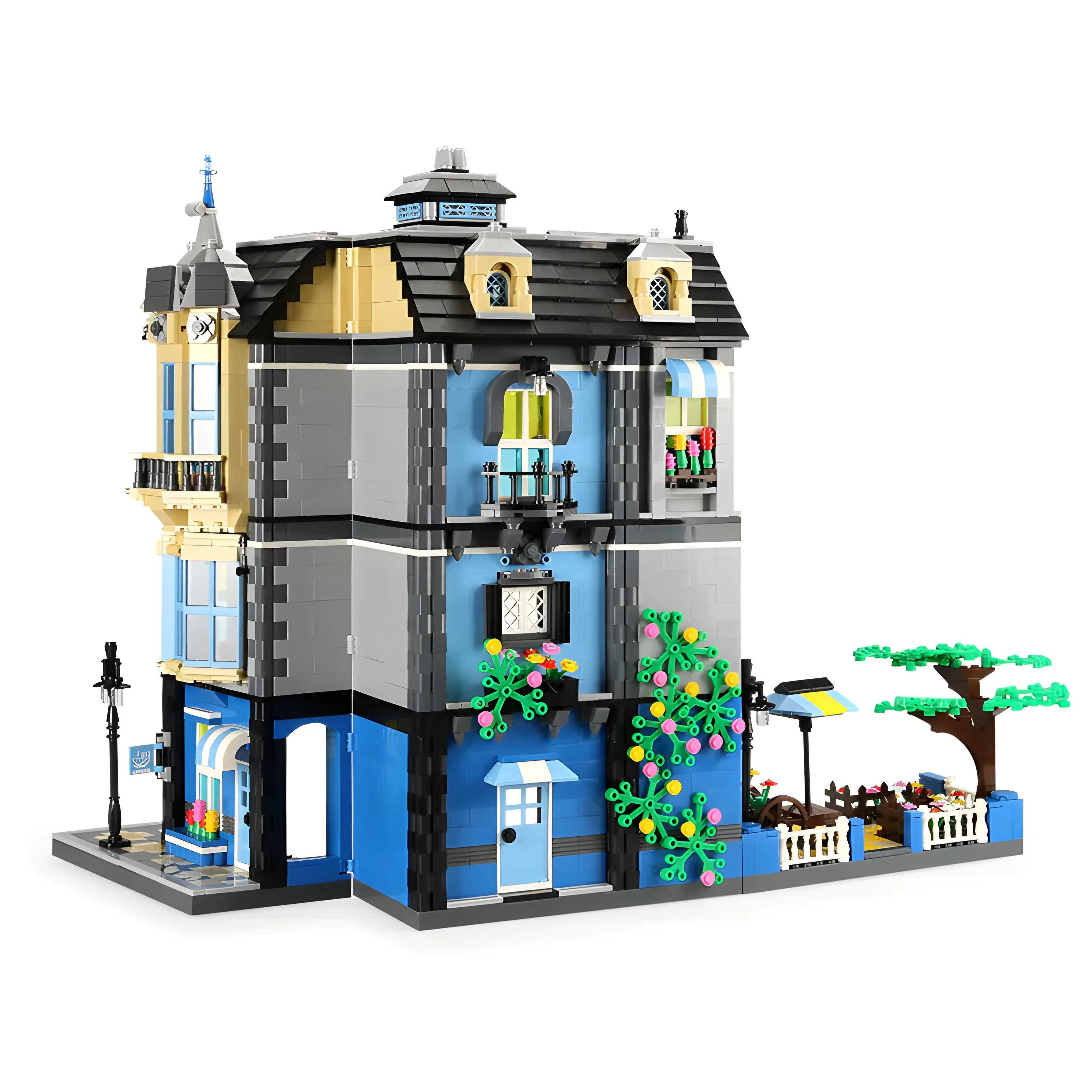 Garden Coffee Shop Modular City Building Blocks Set | General Jim's Toys