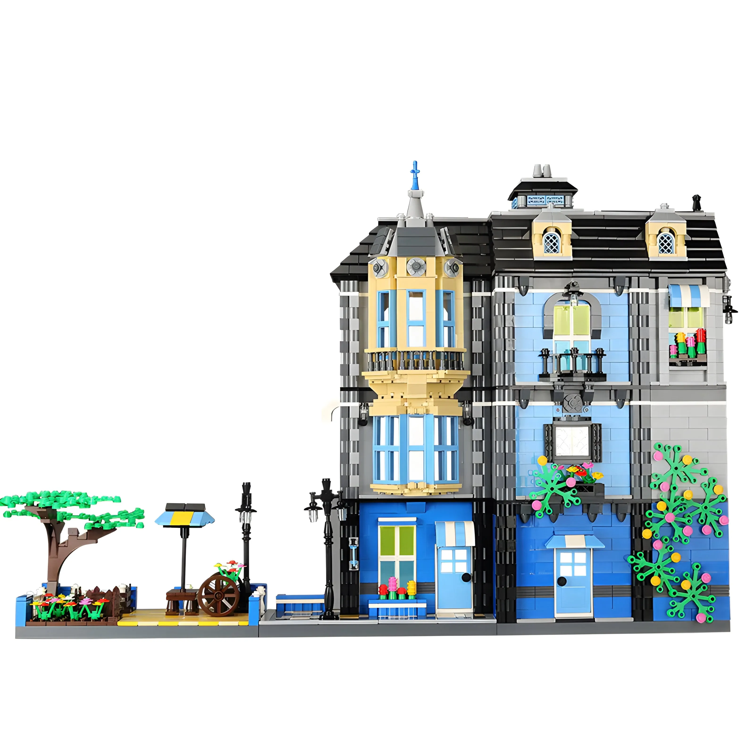 Garden Coffee Shop Modular City Building Blocks Set | General Jim's Toys