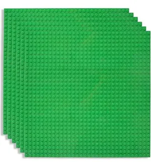 General Jim's Toys and Bricks Classic Green 10 x 10 Baseplates  - Building Blocks Baseplates