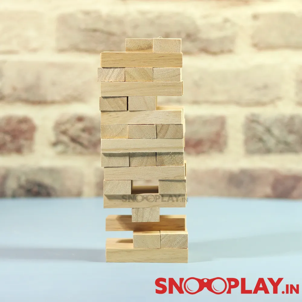 Junior Jenga: Wooden Stacking & Tumbling Tower Game