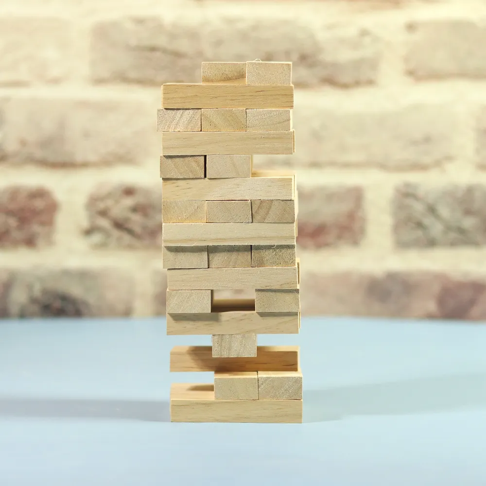 Junior Jenga: Wooden Stacking & Tumbling Tower Game