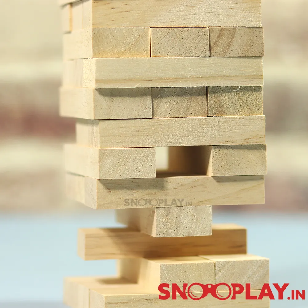 Junior Jenga: Wooden Stacking & Tumbling Tower Game