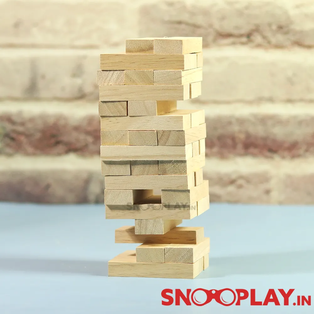 Junior Jenga: Wooden Stacking & Tumbling Tower Game