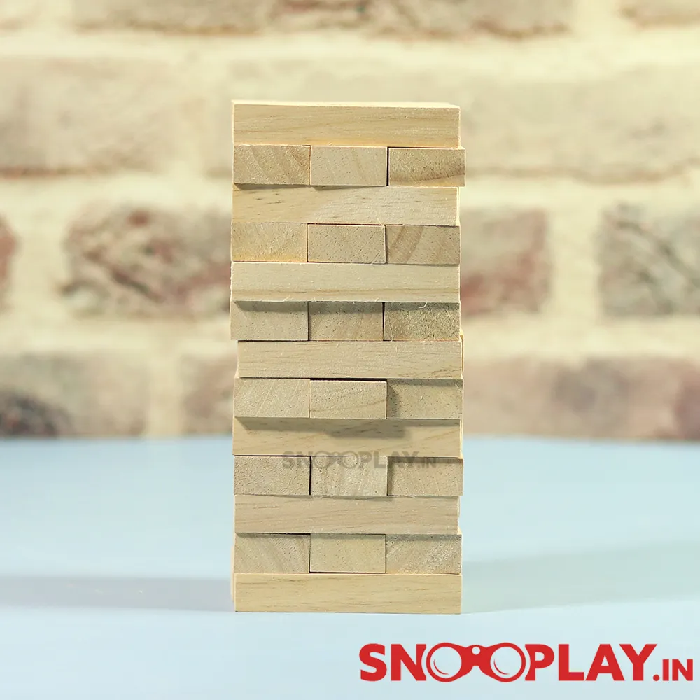 Junior Jenga: Wooden Stacking & Tumbling Tower Game