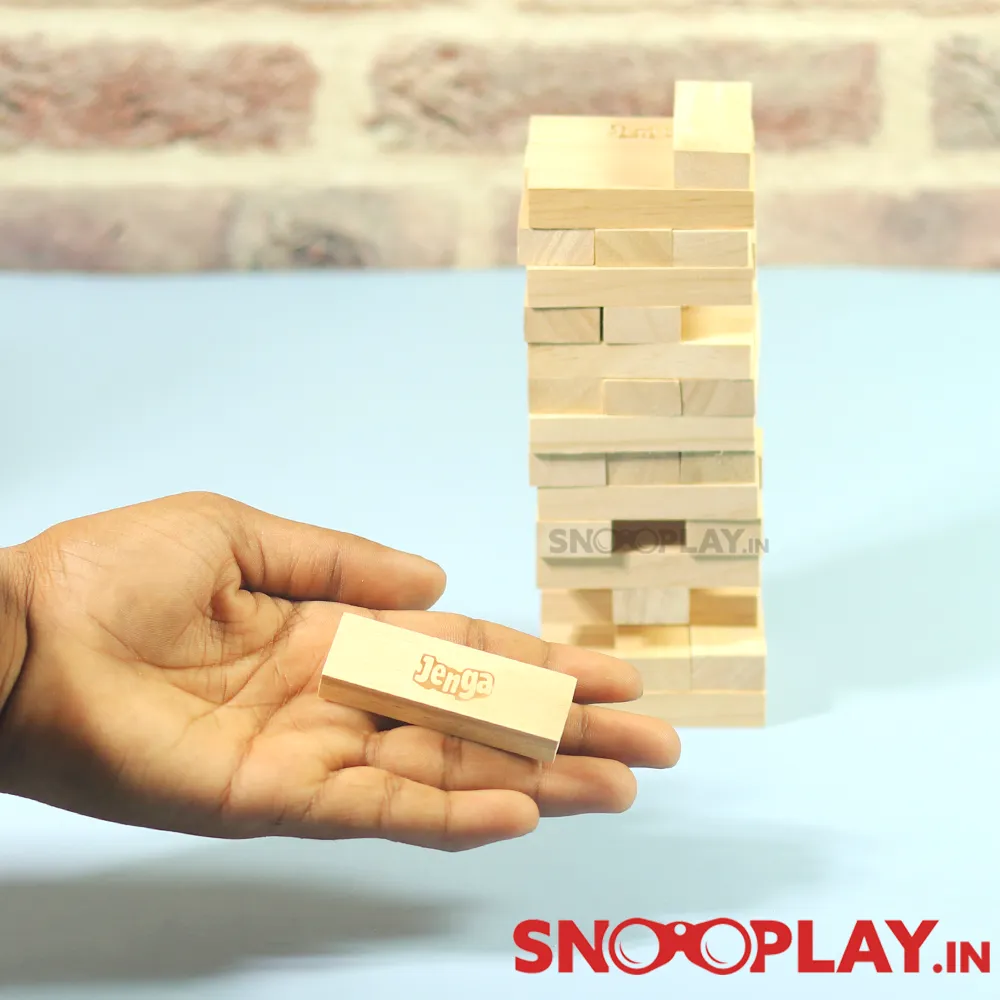 Junior Jenga: Wooden Stacking & Tumbling Tower Game