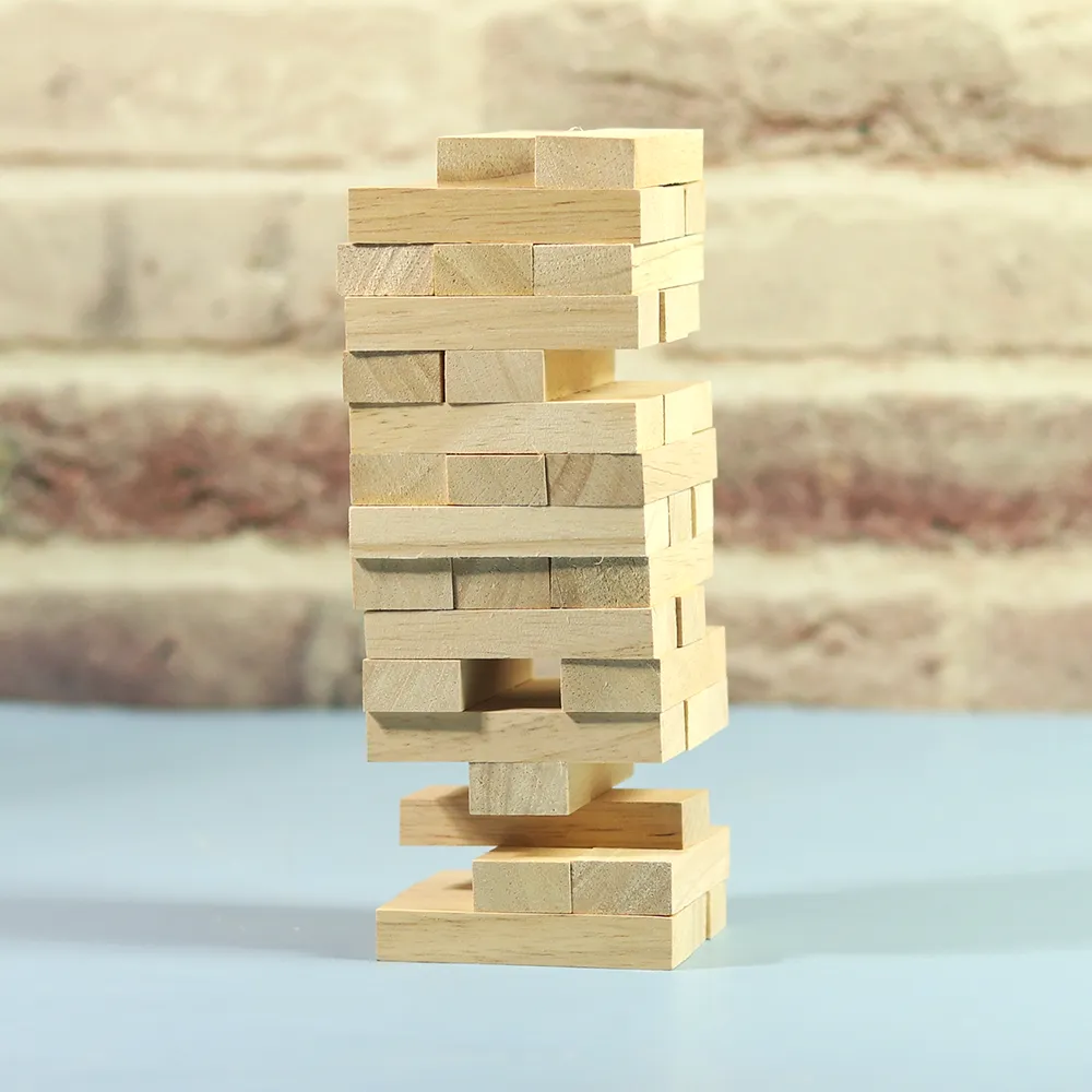 Junior Jenga: Wooden Stacking & Tumbling Tower Game