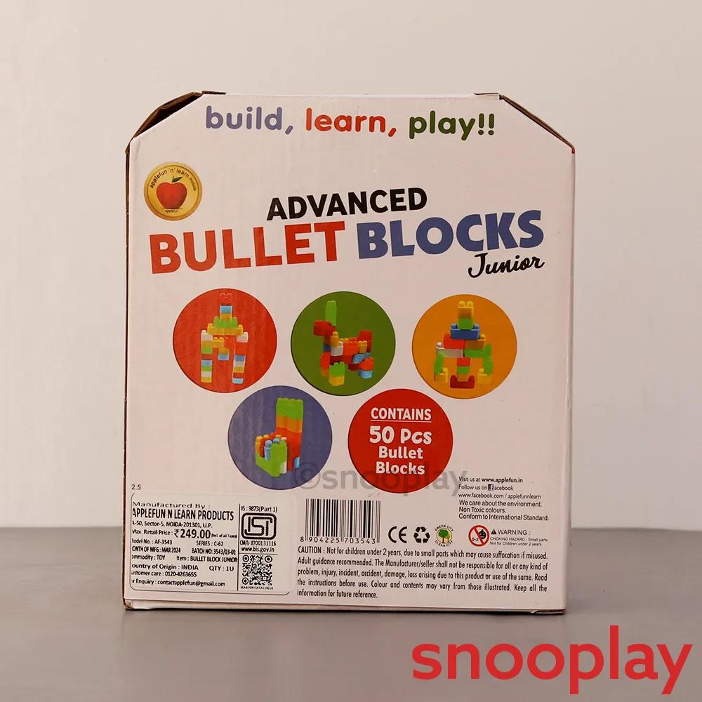 Junior Advanced Bullet Building Blocks (50  Pcs)