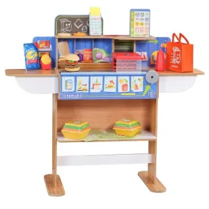 KidKraft 2-in-1 Restaurant & Delivery Wooden Play Store