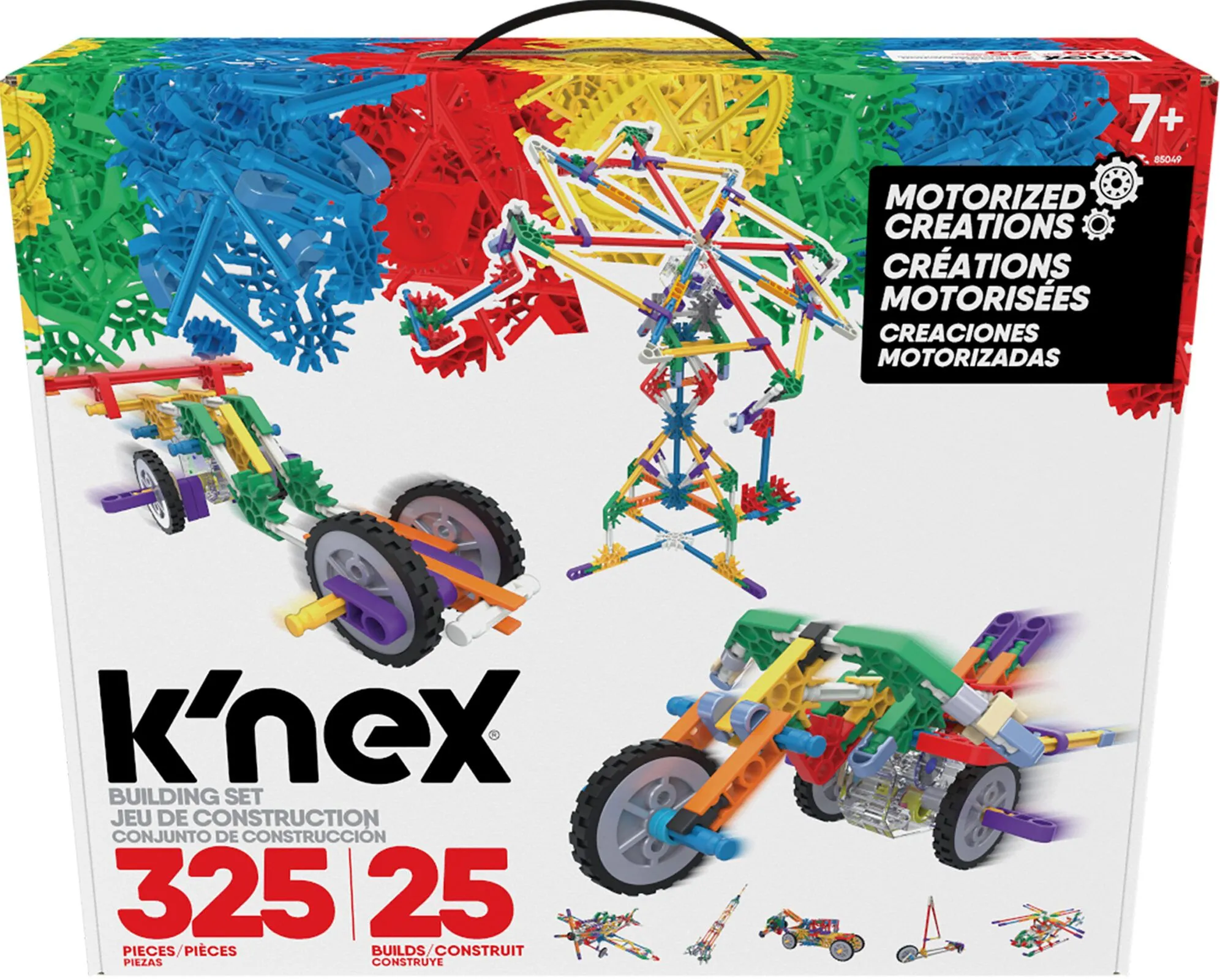 K'Nex Classics Motorized 325 Piece 25 Model Building Set