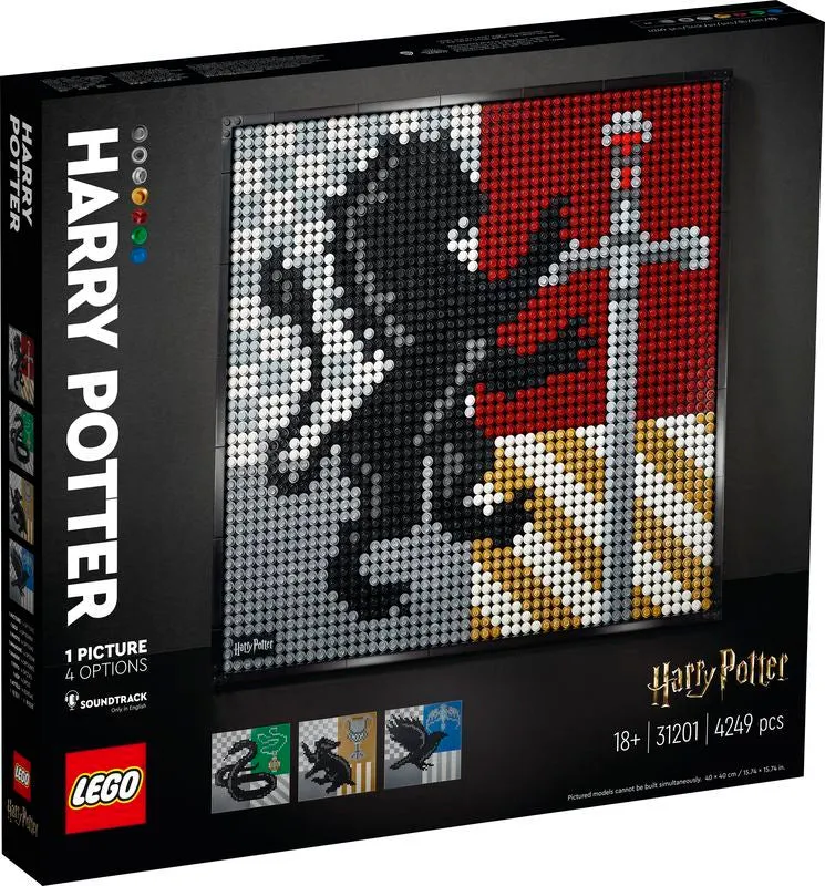 LEGO 31201 LEGO Art Harry Potter Hogwarts Crests