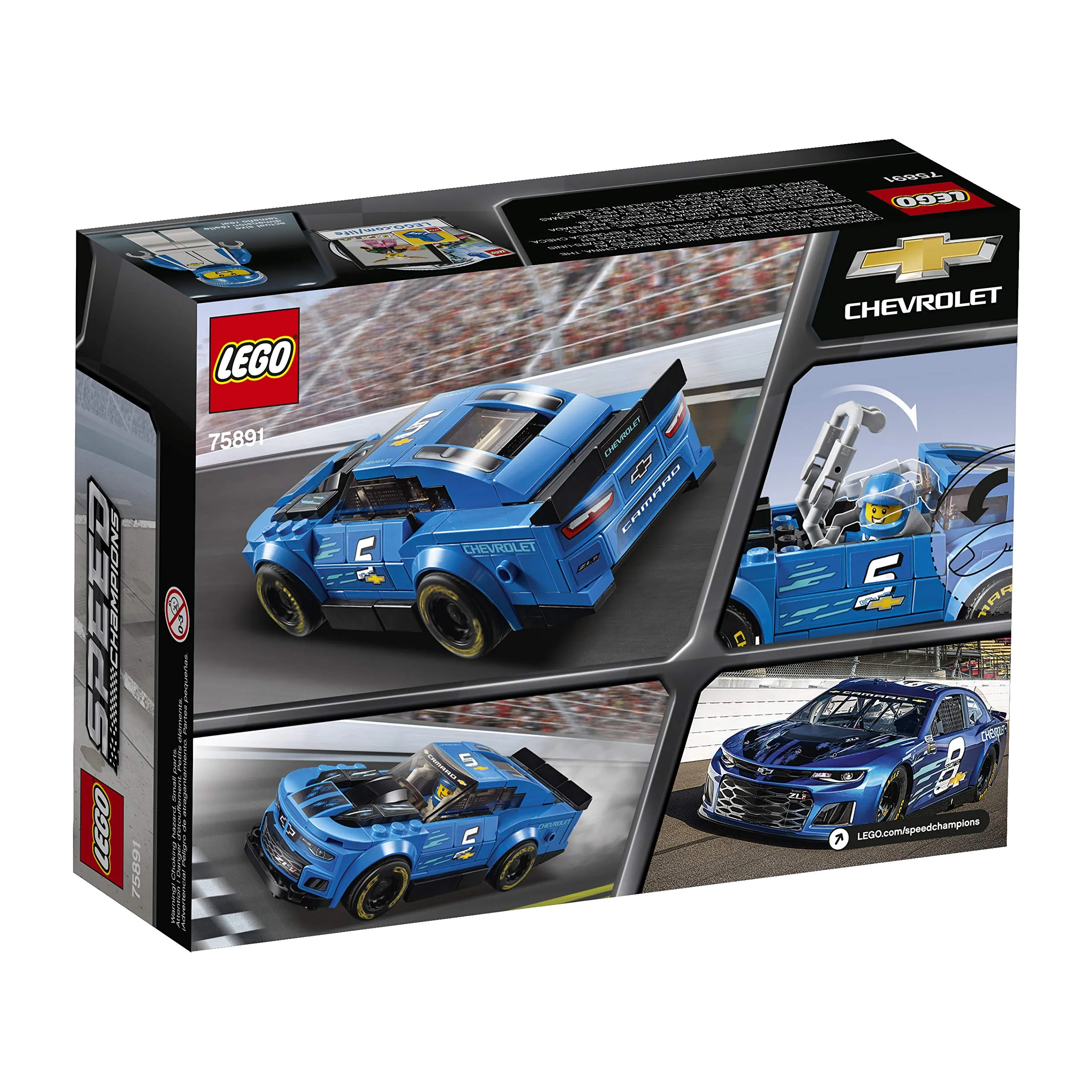 LEGO Speed Champions Chevrolet Camaro ZL1 Race Car 75891 Building Kit (Like New, Open Box)