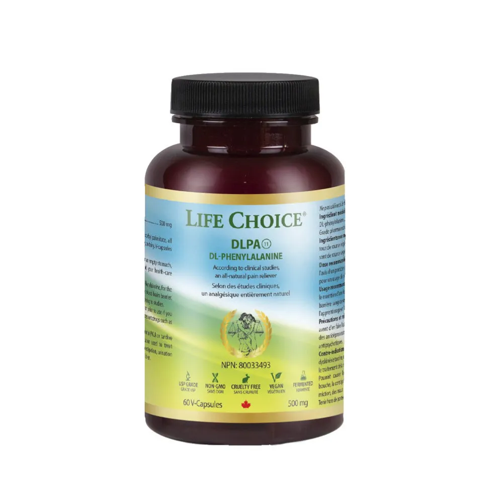 Life Choice DLPA DL- Phenylalanine (60 Vegetable Capsules)