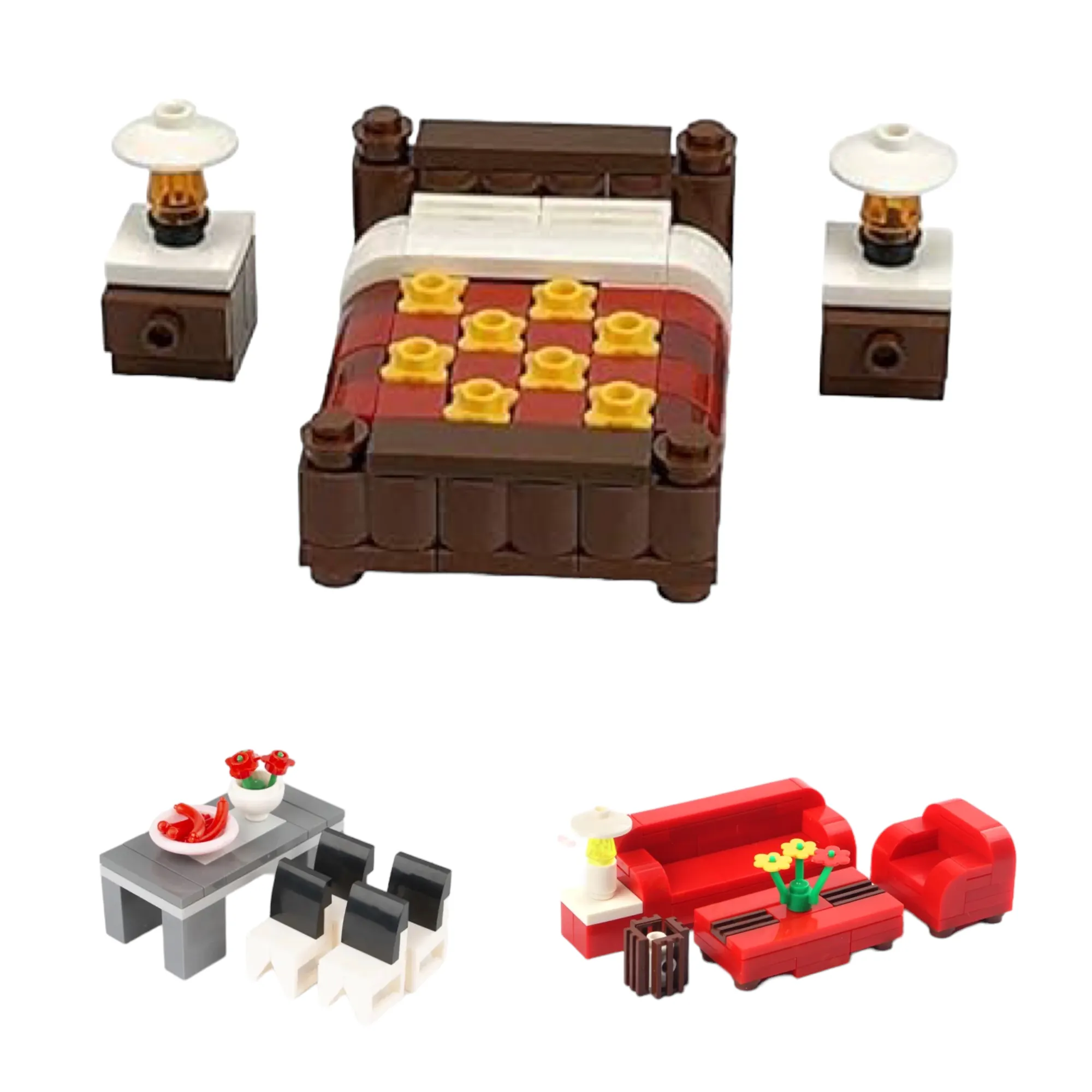 Living Furniture Building Blocks Toy Bricks Set  | General Jim's Toys