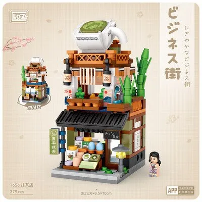 LOZ Building Blocks City View Scene Coffee Shop Retail Store Architectures model Assembly Toy Christmas Gift