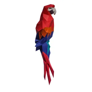 Macaw 3D Papercraft Wall Art