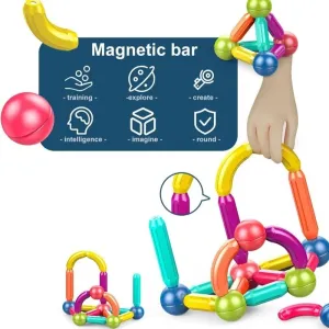 Magnetic Bars and Balls 42 Pcs