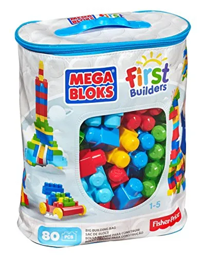 Mega Bloks 80-Piece Big Building Bag, Classic