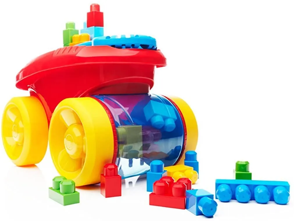 Mega Bloks Block Scooping Wagon Building Set