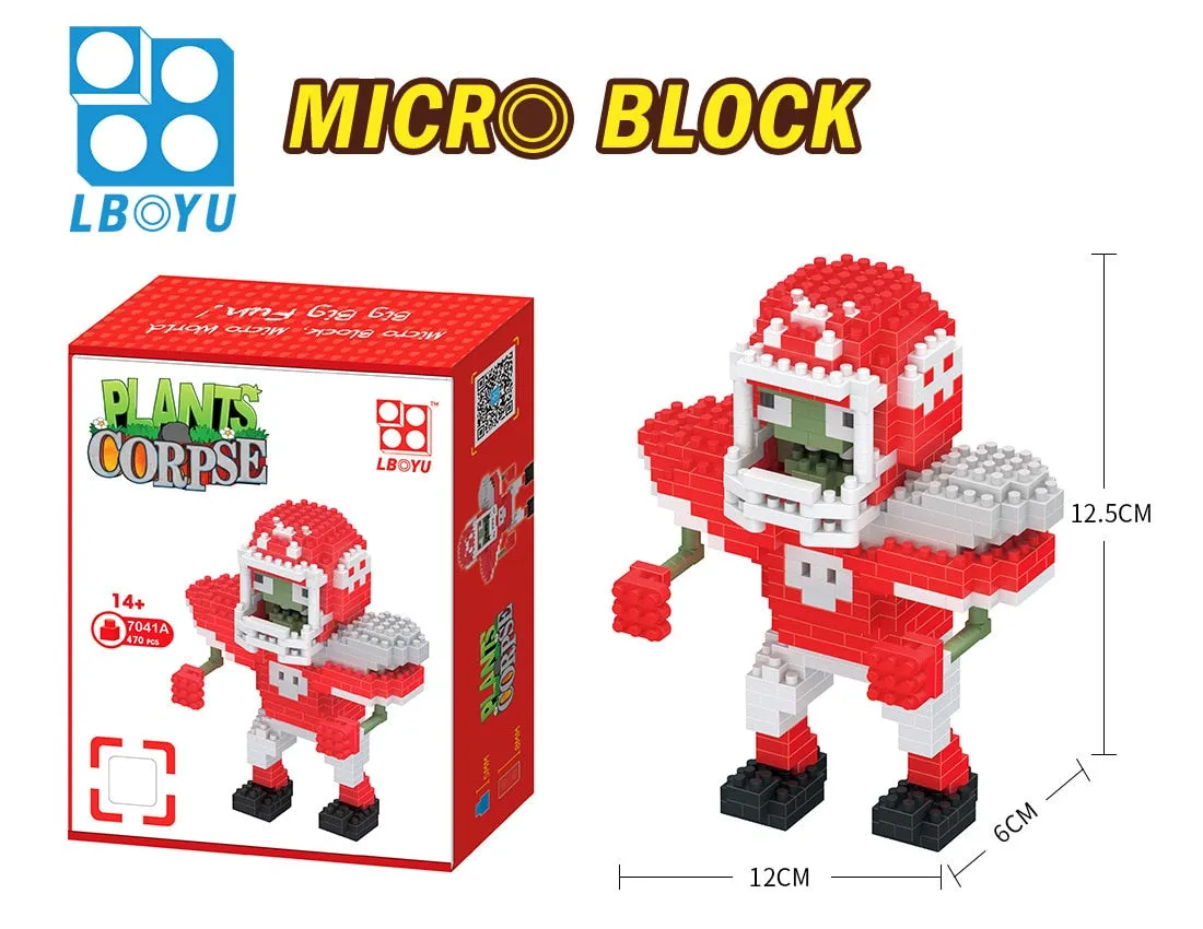 mini building blocks Toys Diamond Granules assembled building blocks  Plant cartoon Zombies gifts