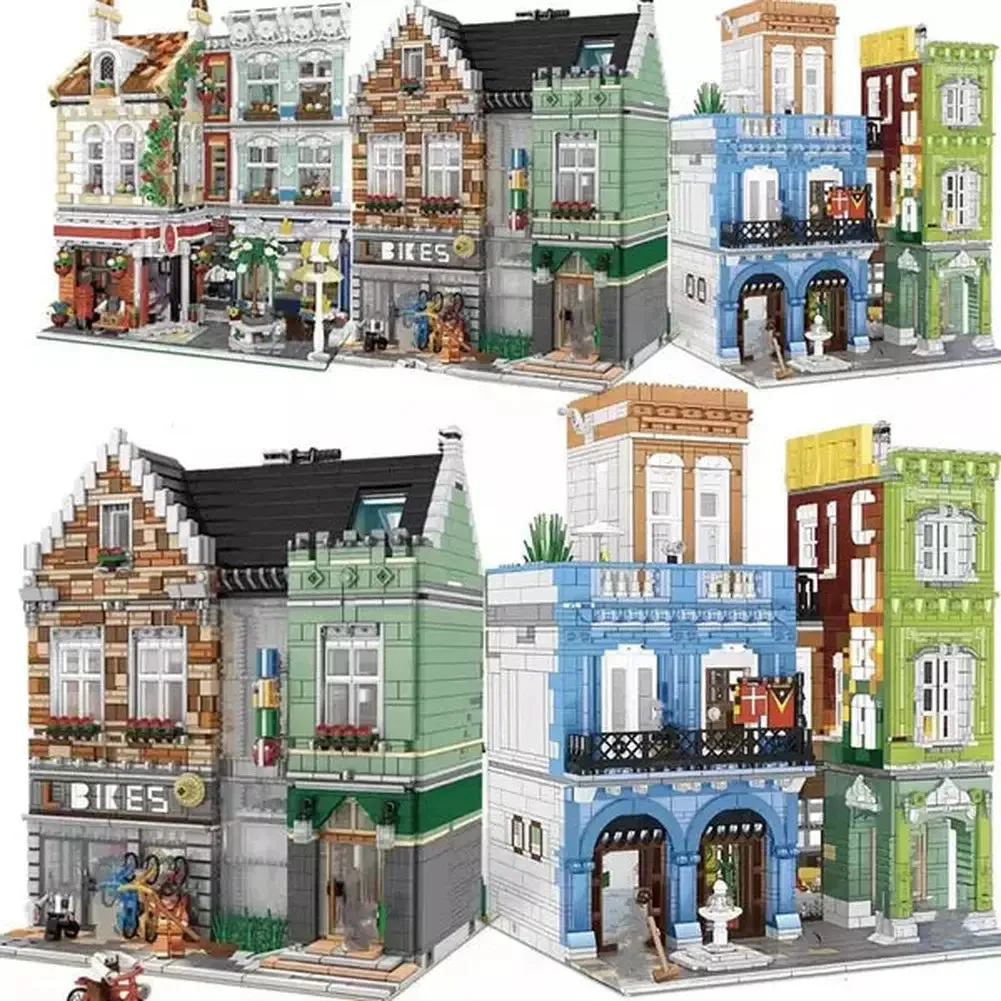 MOC  Compatible  3000 Pcs City Mini Store Shop Building Blocks Toys Micro Size Bricks Model Technical   toys Kids Adult Figures