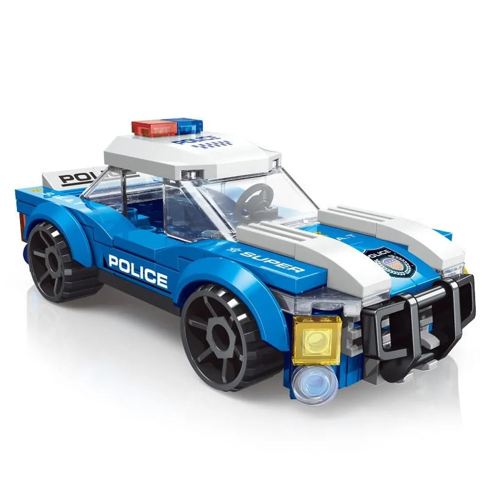 MOC  Compatible  City Police Helicopter Car SWAT Plane Carrier Vehicle MOC Airaft Building Blocks Bricks Classic Model Toy For Kids