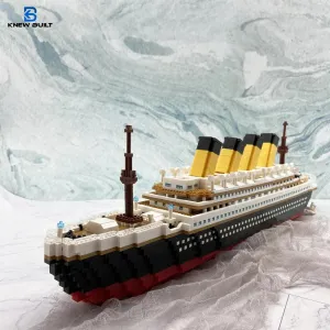 MOC NON   Titanic 3D Plastic Model Ship Building Blocks for Adults Micro Mini Bricks Toys Kits Assemble Cruise Boat Kids