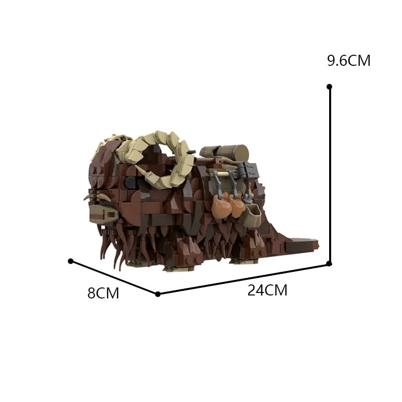 Moc Space Wars Animal Beast Bantha Building Blocks Action Figure Monster Mount Rhino Constructor Model Toys for Children Gifts