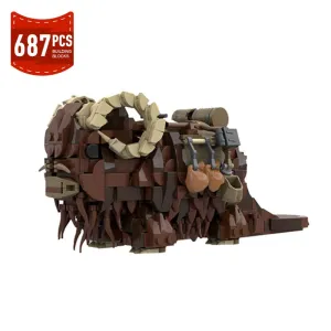 Moc Space Wars Animal Beast Bantha Building Blocks Action Figure Monster Mount Rhino Constructor Model Toys for Children Gifts