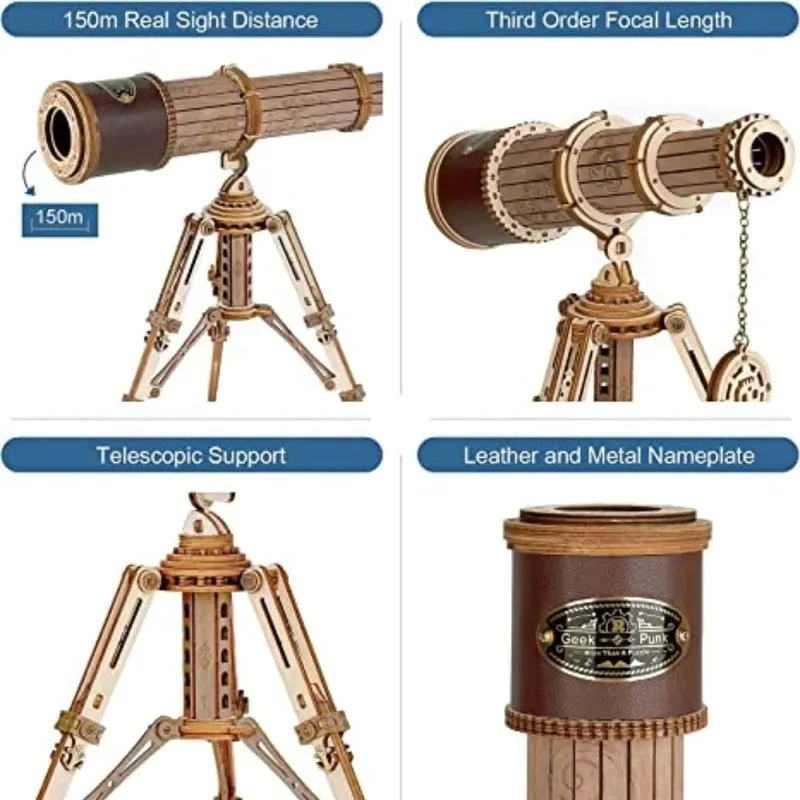 Monocular Telescope (314 Pcs) 3D Wooden Puzzle