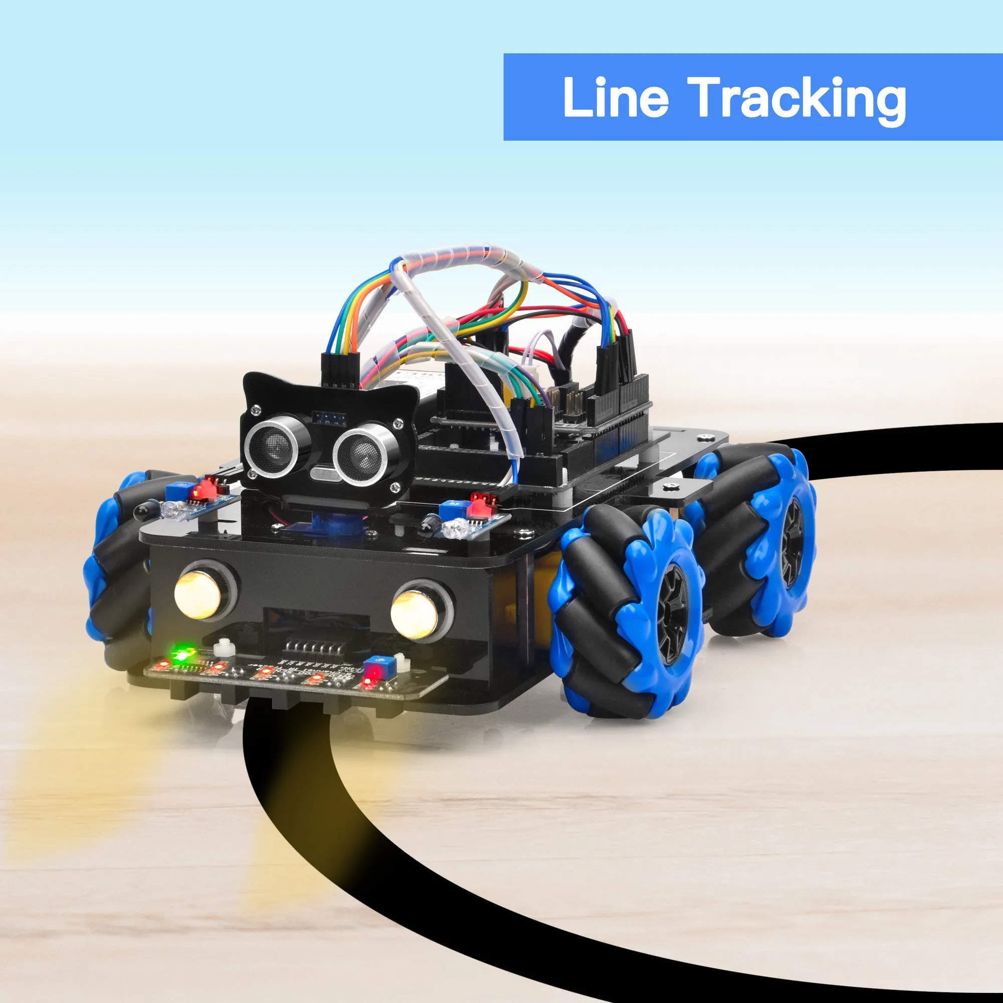 OSOYOO Omni-direction Mecanum Robot Car for Arduino Raspberry Pi