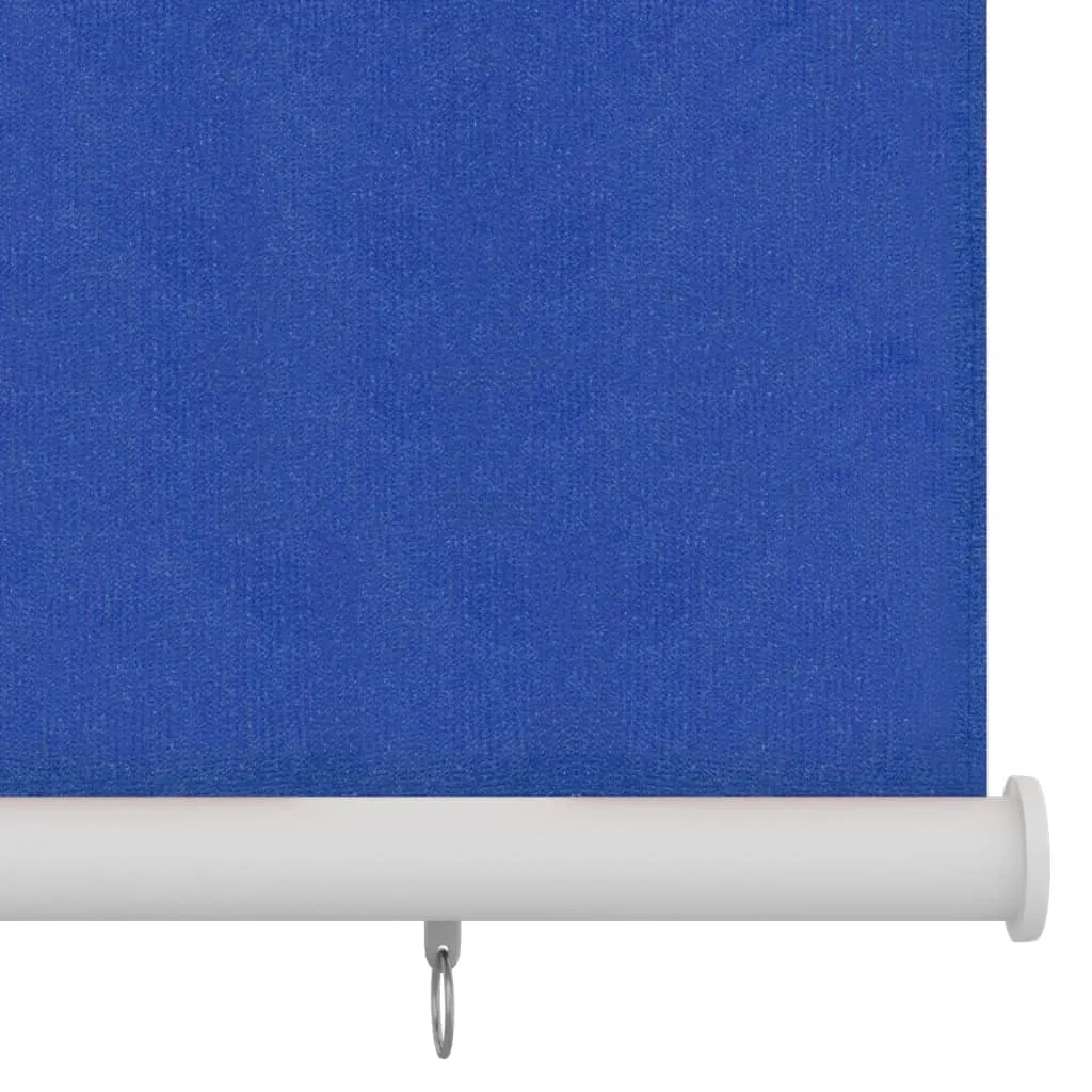 Outdoor Roller Blind 160x230 cm Blue HDPE