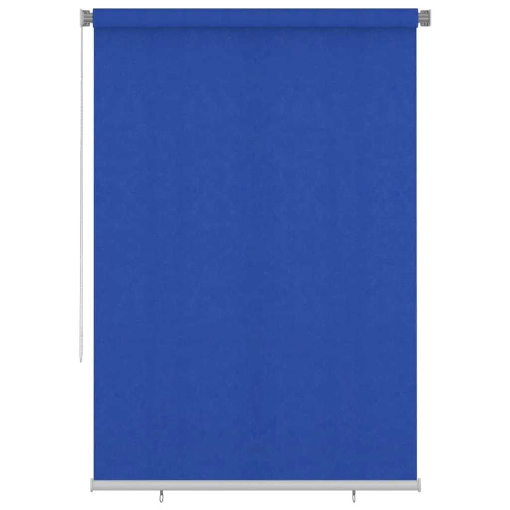 Outdoor Roller Blind 160x230 cm Blue HDPE