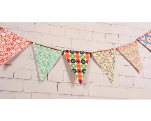 Paper Bunting Triangle Flag Banner for Party