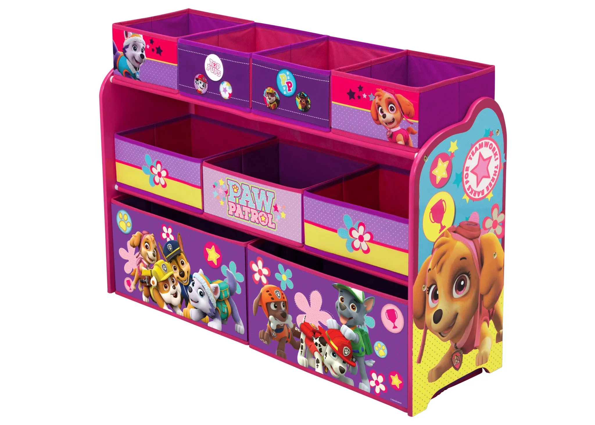 PAW Patrol, Skye & Everest Deluxe Multi-Bin Toy Organizer