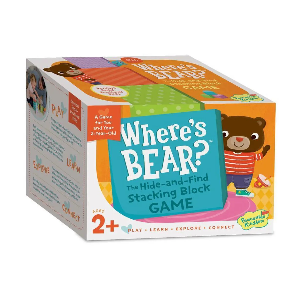 Peaceable Kingdom Where's Bear stacking block game