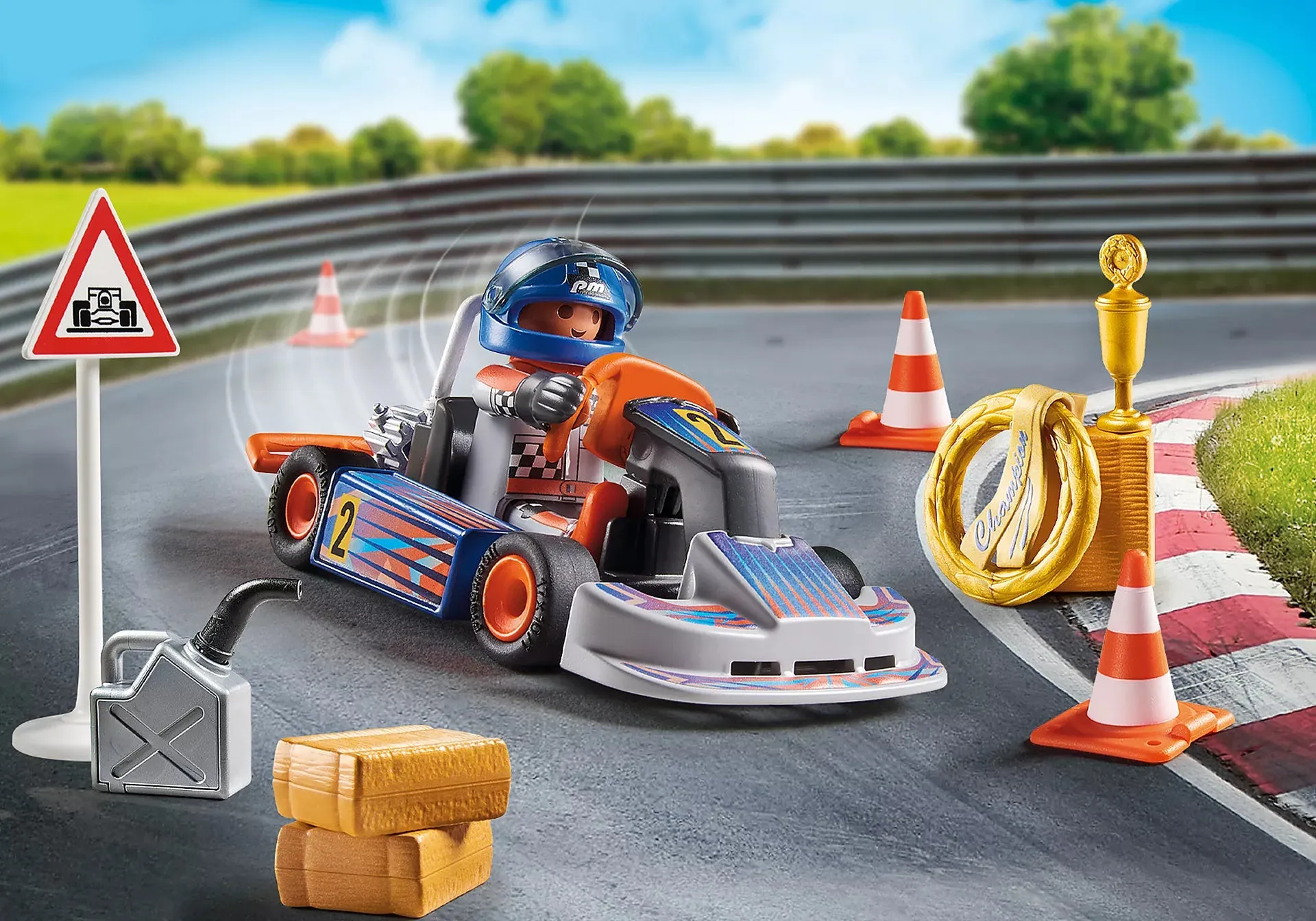 Playmobil Sports & Action: Go-Kart Racer Gift Set 71187